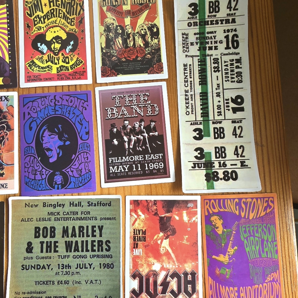 26 Classic Concert Stickers Collection - Picture 4 of 8